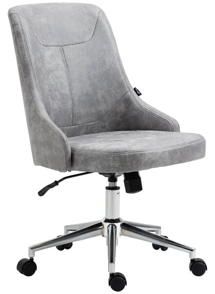 Sedia da Ufficio Operativa 56x63x85-95 cm in Tessuto in Microfibra Grigio