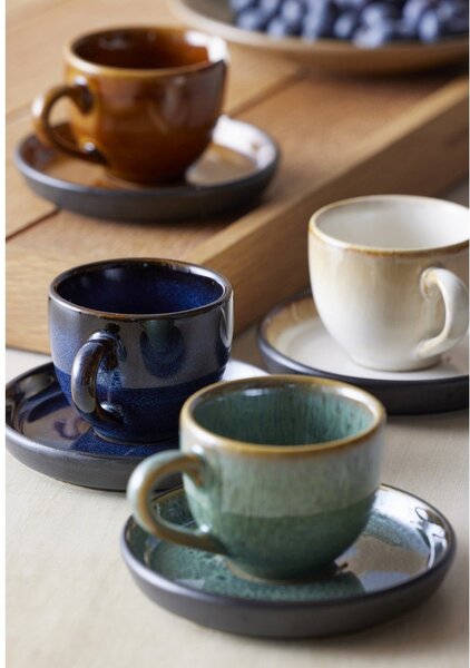Tazzina per espresso color ambra in ceramica 70 ml Gastro Black/Amber – Bitz