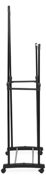 Stand appendiabiti nero in metallo su ruote 80x160x42 cm Roald – Yes Everyday