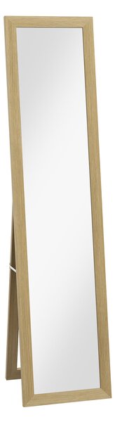 Specchio da Terra o Parete 37x40x155 cm con Cornice in MDF Color Legno