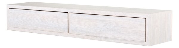 Mensola da Parete con 2 Cassetti 88,2x13,4x20 cm in Fibra di Legno Domino Rovere Imperiale