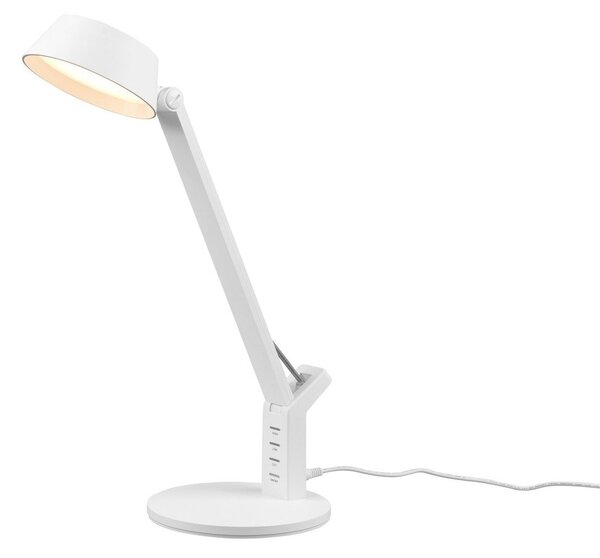 Lampada da tavolo LED bianco opaco con intensità regolabile (altezza totale 40 cm) Ava – Trio