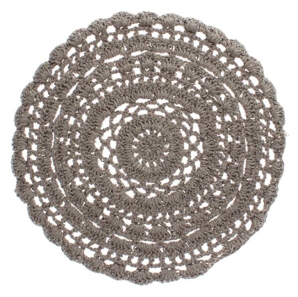 Tovaglietta in misto cotone ø 35 cm Crochet – Rex London