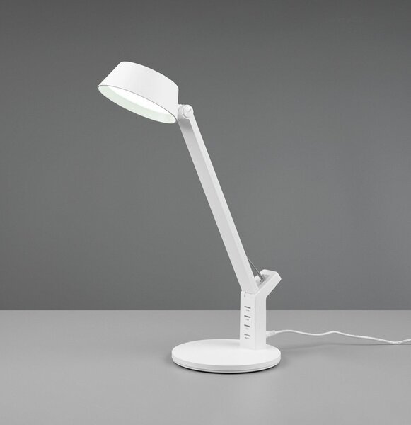 Lampada da tavolo LED bianco opaco con intensità regolabile (altezza totale 40 cm) Ava – Trio
