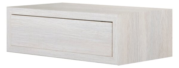 Mensola da Parete 1 Cassetto 45x13,4x23,7 cm in Fibra di Legno Lego Maxi Rovere Sbiancato