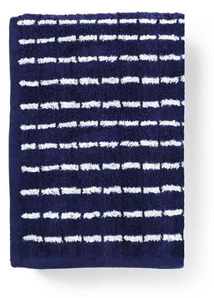 Asciugamano tipo terry bianco/blu in misto bambù 50x100 cm Nuance – JUNA