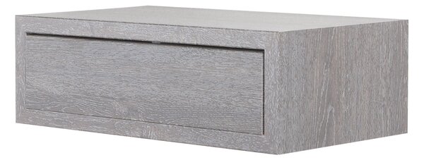 Mensola da Parete 1 Cassetto 45x13,4x23,7 cm in Fibra di Legno Lego Maxi Rovere Grigio New