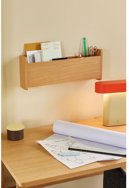 Lampada da tavolo arancio-beige (altezza 25 cm) Sleek - Hübsch