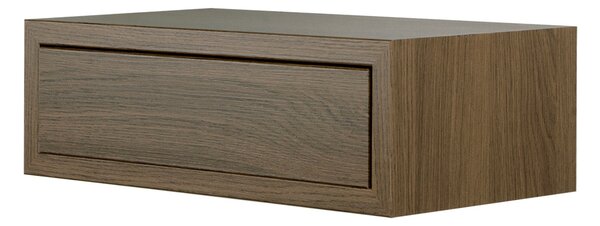 Mensola da Parete 1 Cassetto 45x13,4x23,7 cm in Fibra di Legno Lego Maxi Rovere Tabacco