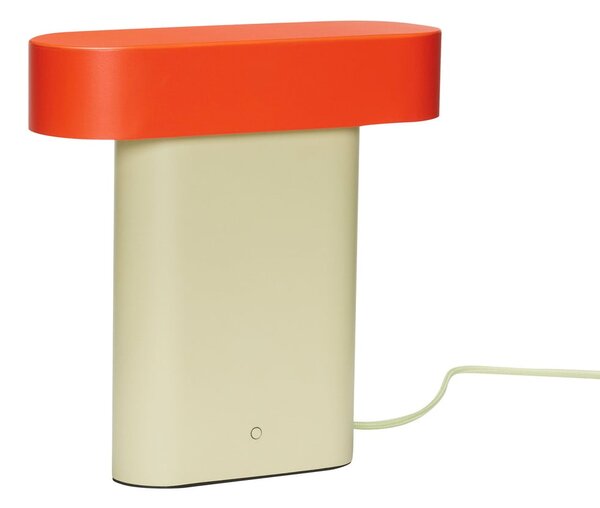 Lampada da tavolo arancio-beige (altezza 25 cm) Sleek - Hübsch