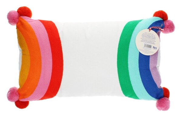 Cuscino per bambini in misto cotone 50x33 cm Rainbow – Rex London