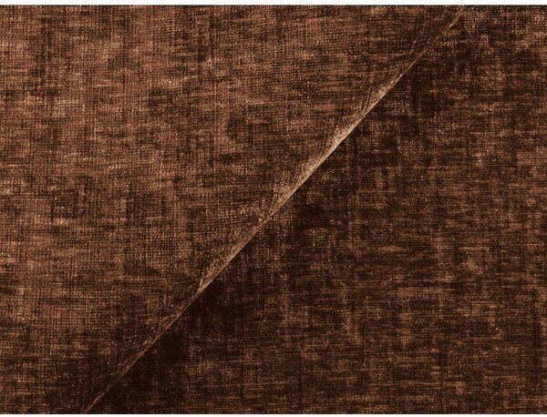 Divano color terracotta allungabile con rivestimento in ciniglia 275 cm Kuki – Makamii