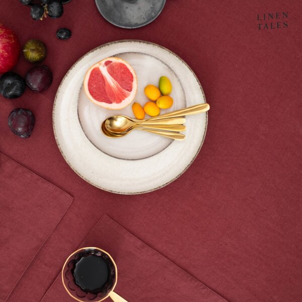 Set di tovaglioli in lino 2 pz 40x40 cm Marsala – Linen Tales