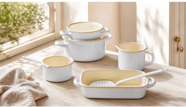 Tazza bianca 1,12 l Enamel – Ego Dekor