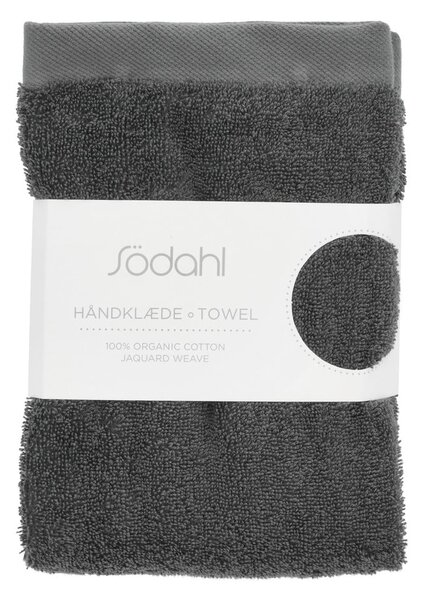 Asciugamano tipo terry grigio scuro in cotone 70x140 cm Comfort – Södahl