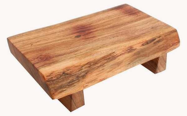 Tagliere da portata in legno di acacia con piedini Chop