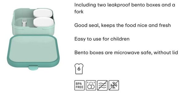 Portapranzo per bambini azzurro in plastica Forest Friends by Little Dutch – Mepal