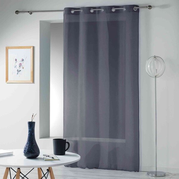 Tenda sottile color antracite 140x280 cm Telma – douceur d'intérieur