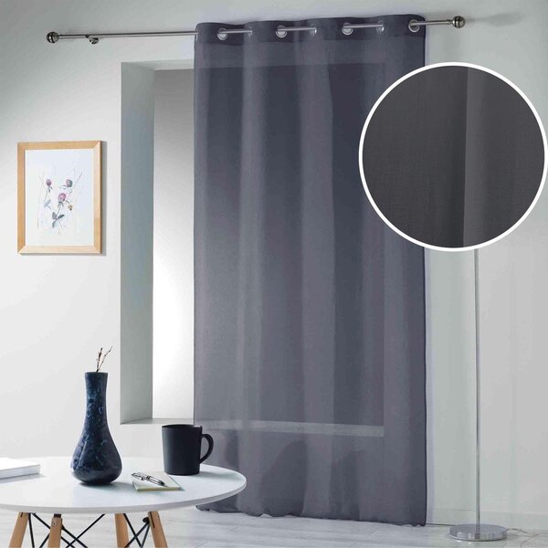 Tenda sottile color antracite 140x280 cm Telma – douceur d'intérieur