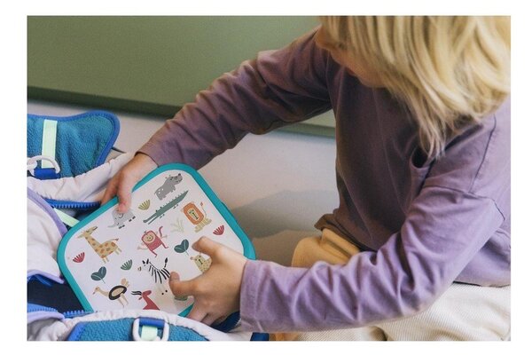 Portapranzo per bambini azzurro in plastica Forest Friends by Little Dutch – Mepal