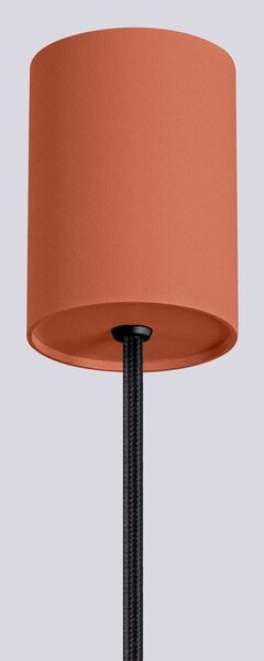 Lampadario arancione con paralume in vetro ø 12 cm Orbital – Sollux