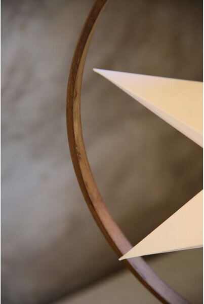 Decorazione luminosa bianca/marrone ø 50 cm Speranza – Markslöjd