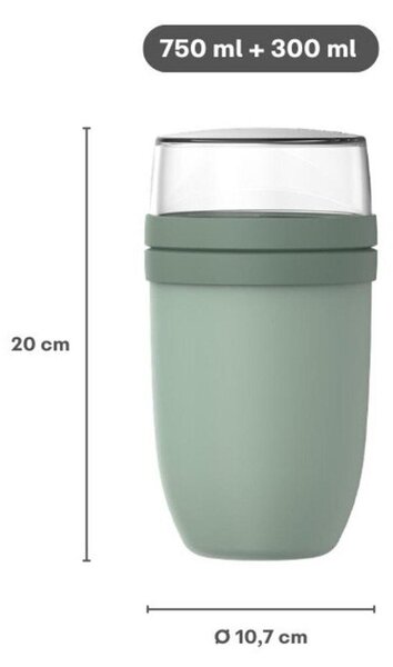 Portapranzo con scomparti/per yogurt Ellipse – Mepal
