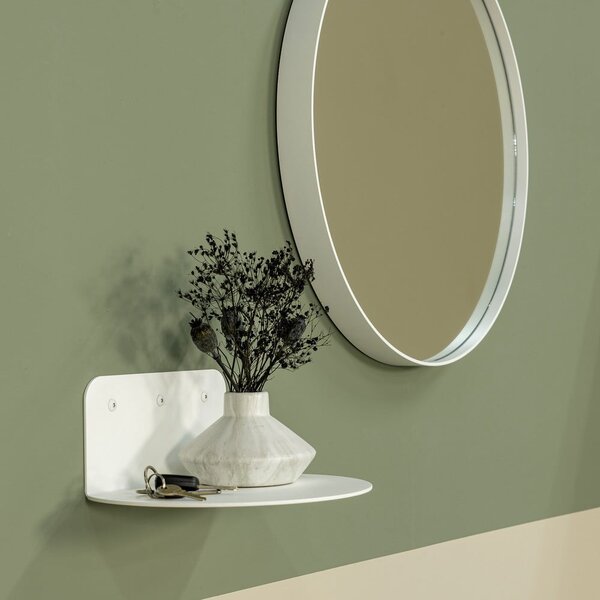 Mensola bianca in metallo 30 cm Flex – Spinder Design