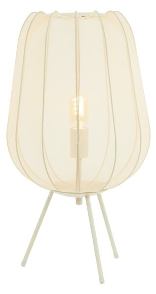 Lampada da tavolo color crema con paralume in tessuto (altezza totale 60 cm) Plumeria – Light & Living