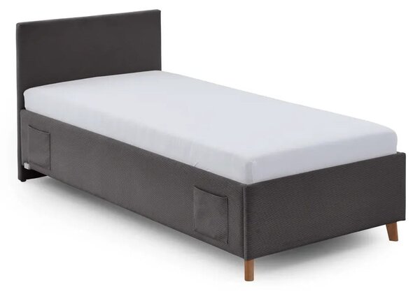 Letto da bambini color antracite imbottito rete non inclusa 90x200 cm Cool – Meise Möbel