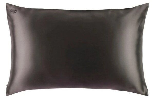 Federa per cuscino in seta 51x76 cm Charcoal – slip