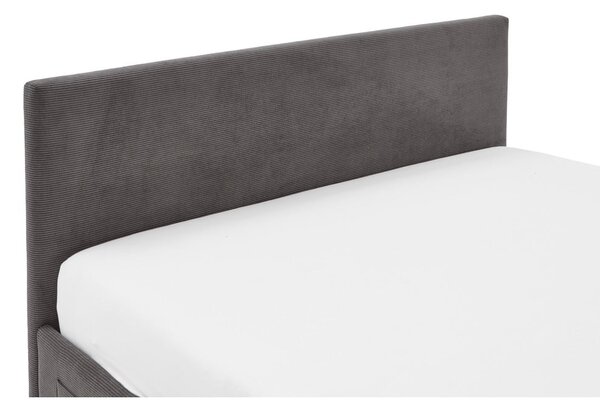 Letto da bambini color antracite imbottito rete non inclusa 90x200 cm Cool – Meise Möbel