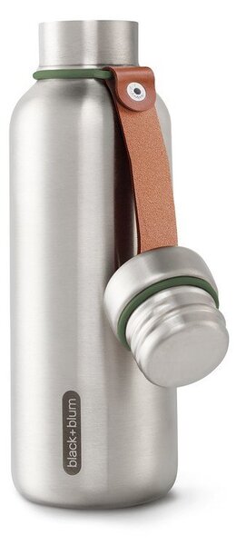 Bottiglia termica argentata in acciaio inox 500 ml – Black + Blum