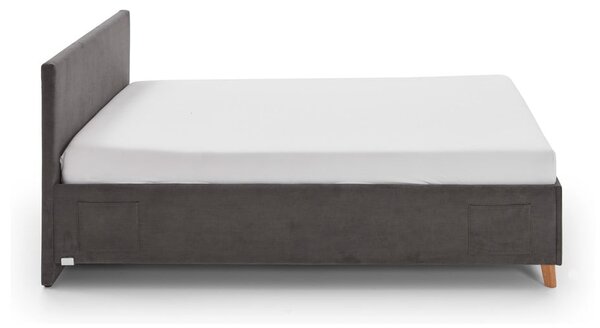 Letto da bambini color antracite imbottito rete non inclusa 90x200 cm Cool – Meise Möbel