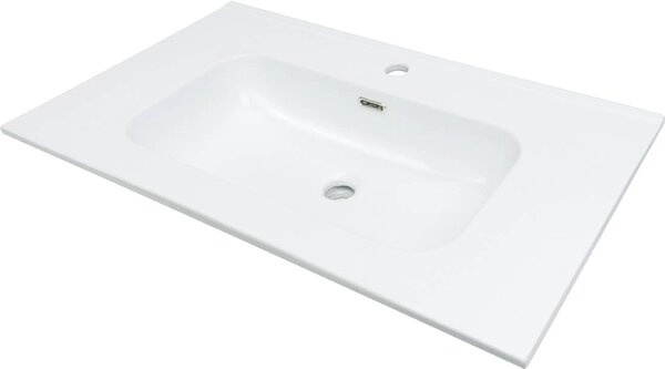 Ceramic recessed washbasin - 80 cm