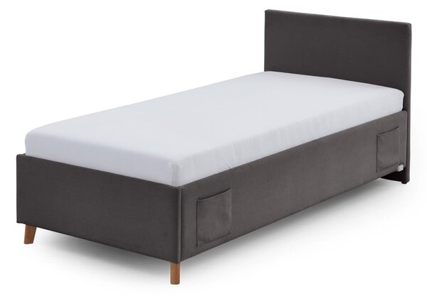 Letto da bambini color antracite imbottito rete non inclusa 90x200 cm Cool – Meise Möbel