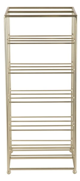 Portabottiglie dorato in metallo numero di bottiglie 10 25x57x22,5 cm Dual Floor – PT LIVING