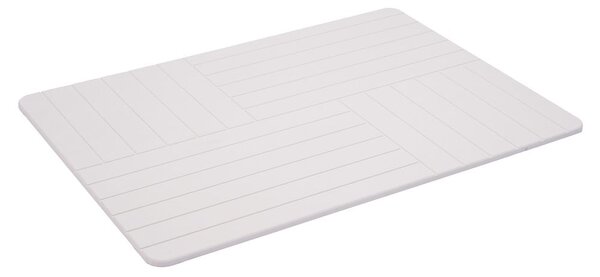 Tappetino per il bagno bianco 50x70 cm Malta – douceur d'intérieur