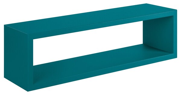 Mensola da Parete 60x18x15,5 cm in Fibra di Legno Regolo Blu Atollo