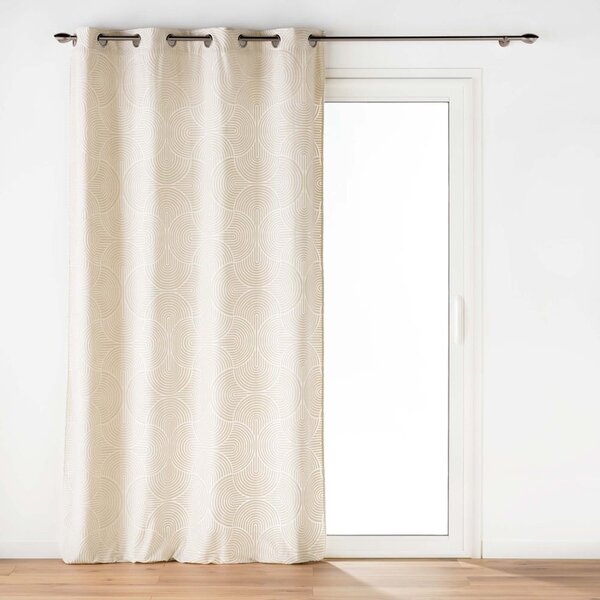Tenda beige in velluto 135x260 cm Eva – douceur d'intérieur
