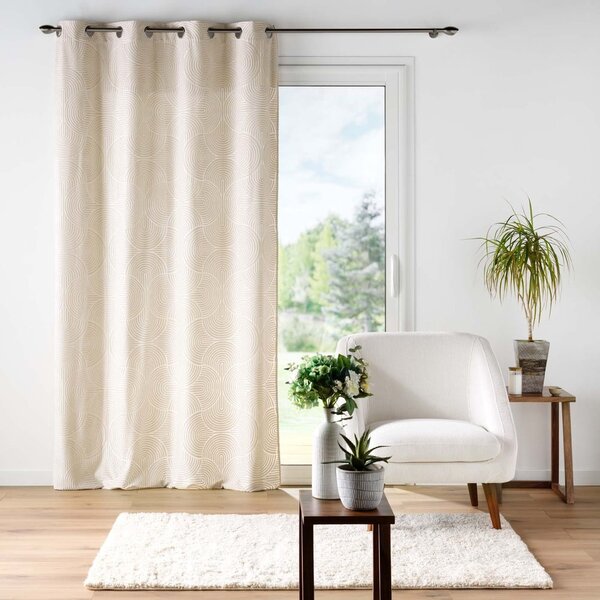 Tenda beige in velluto 135x260 cm Eva – douceur d'intérieur