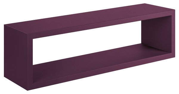 Mensola da Parete 60x18x15,5 cm in Fibra di Legno Regolo Viola Melanzana