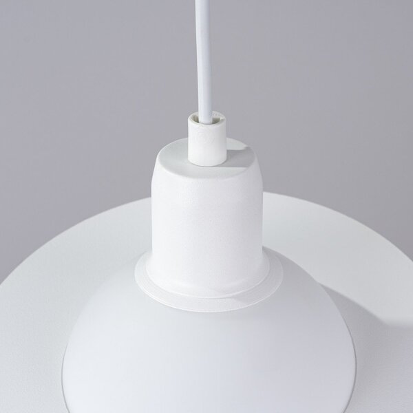 Lampadario per bambini bianco con paralume in vetro ø 20 cm Mab – Sollux