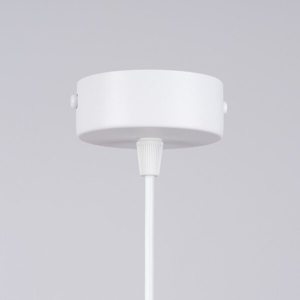 Lampadario per bambini bianco con paralume in vetro ø 20 cm Mab – Sollux