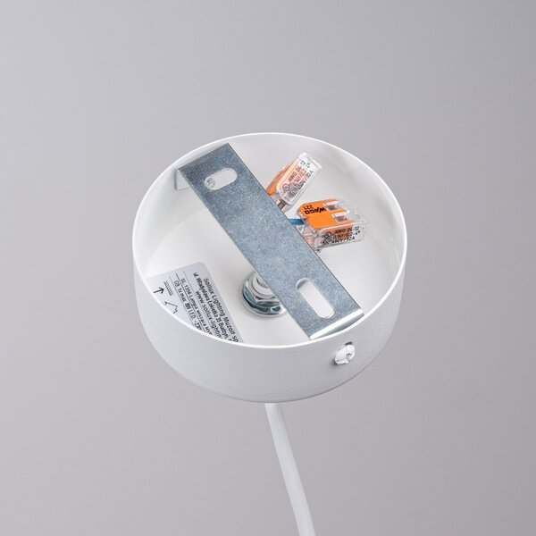 Lampadario per bambini bianco con paralume in vetro ø 20 cm Mab – Sollux