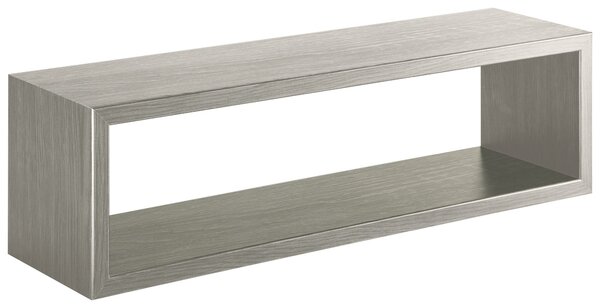 Mensola da Parete 60x18x15,5 cm in Fibra di Legno Regolo Rovere Grigio New