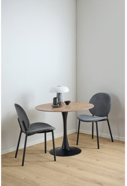 Sedia da pranzo color antracite Cliff – Actona