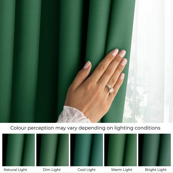 Tenda parzialmente oscurante verde scuro 140x250 cm Carli – Restilo
