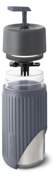 Tazza da viaggio grigio scuro in vetro 340 ml – Black + Blum