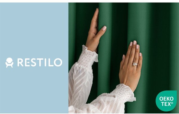 Tenda parzialmente oscurante verde scuro 140x250 cm Carli – Restilo